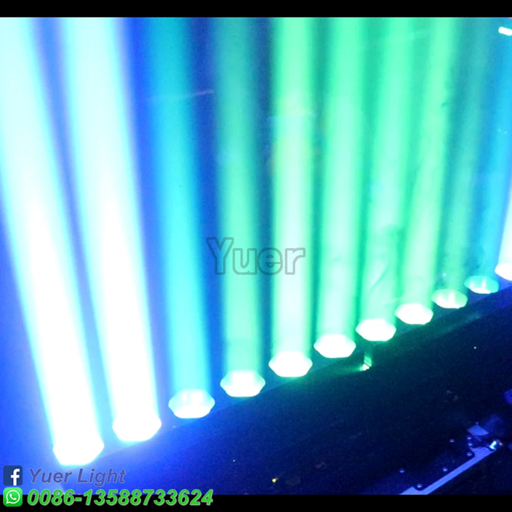 NEW 12X40W RGBW 4IN1 LED Zoom Strobe Dyeing Beam Effect Light For DJ Disco Stage Party Indoor Outdoor Dance Floor Musci Bar Club