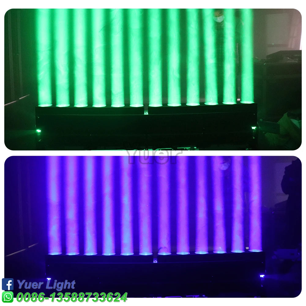 NEW 12X40W RGBW 4IN1 LED Zoom Strobe Dyeing Beam Effect Light For DJ Disco Stage Party Indoor Outdoor Dance Floor Musci Bar Club