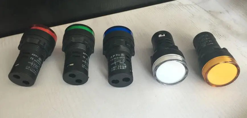 AD16-22D/S AD16-22D LED Power Indicator 22mm 12V 24V 36V 110V 220V 380V Signal Light Pilot Lamp