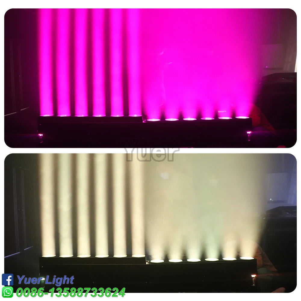 NEW 12X40W RGBW 4IN1 LED Zoom Strobe Dyeing Beam Effect Light For DJ Disco Stage Party Indoor Outdoor Dance Floor Musci Bar Club