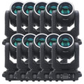 10pcs LED Beam Moving Head 200W 18 Prisms Rainbow Effect Stage Lighting Effect Projector for Bar Birthday Party Club Dj  Disco