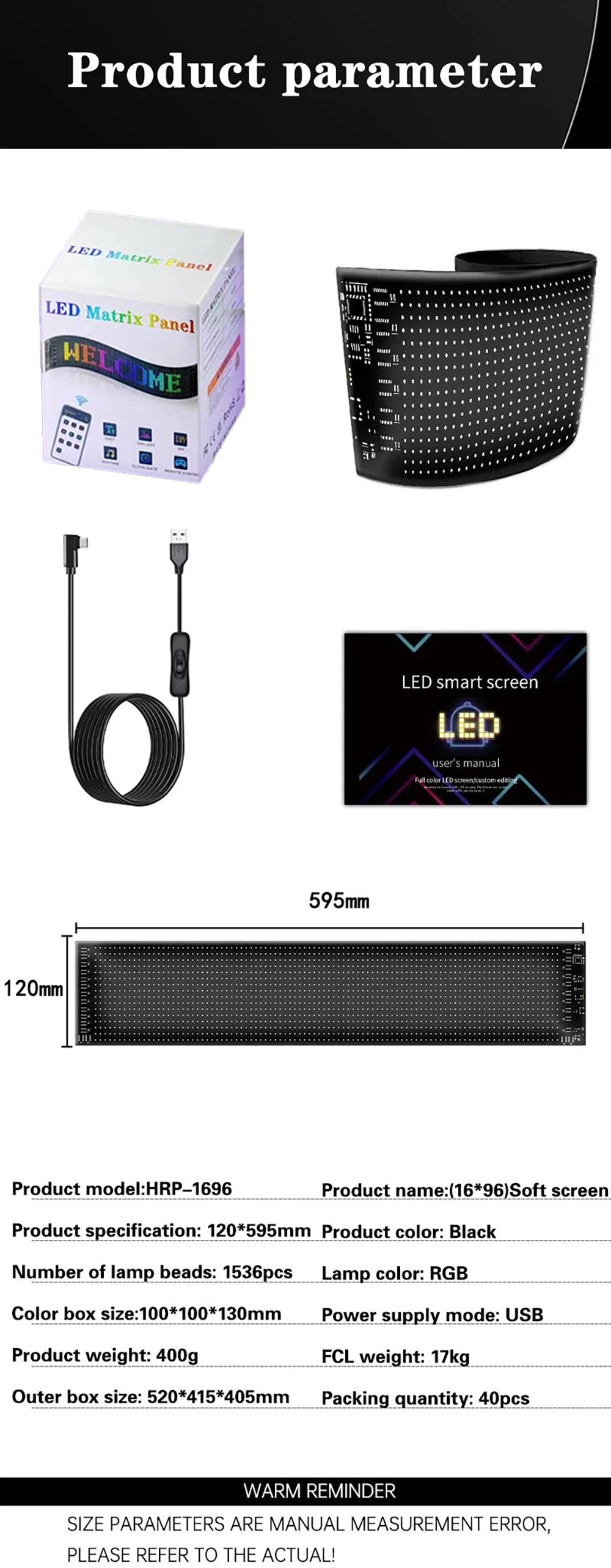 LED Matrix Pixel Panel USB 5V App Control DIY Display Animation Scrolling Pattern Graffiti Scrolling Text Commercial Lighting