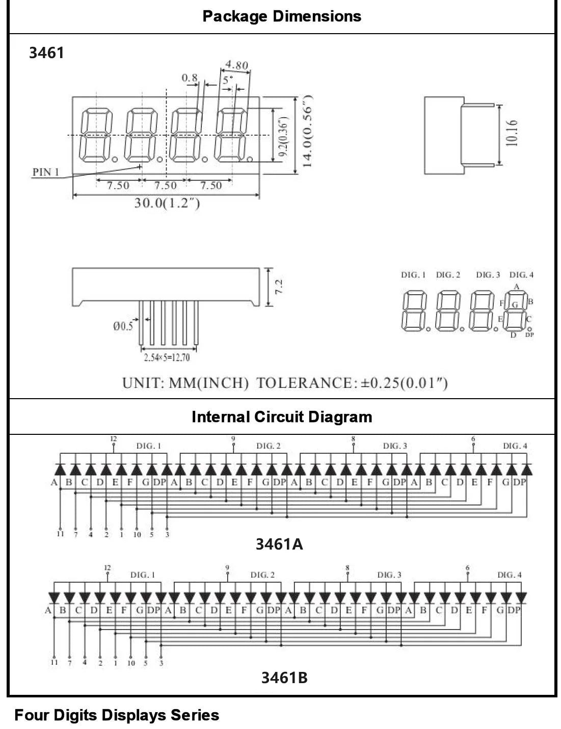 MAX7219 0.36 Inch 8 Bits Digital LED Display 7 Segment Module 5 Color Available for Arduino STM32 STC AVR