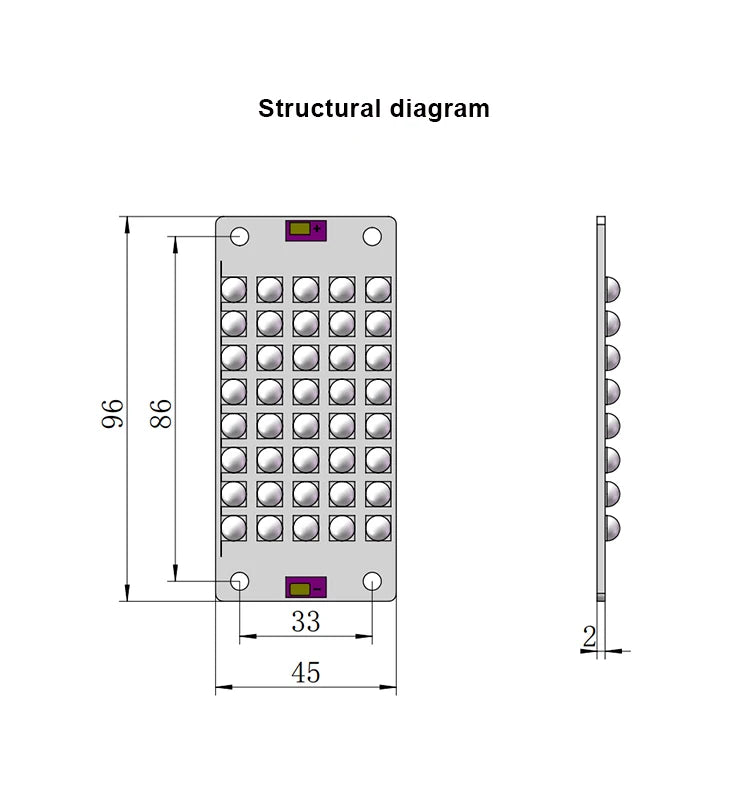 High Power SMT UV LED Curing Light UV LED Array/UV LED Module For Printing Inks Curing Lamp