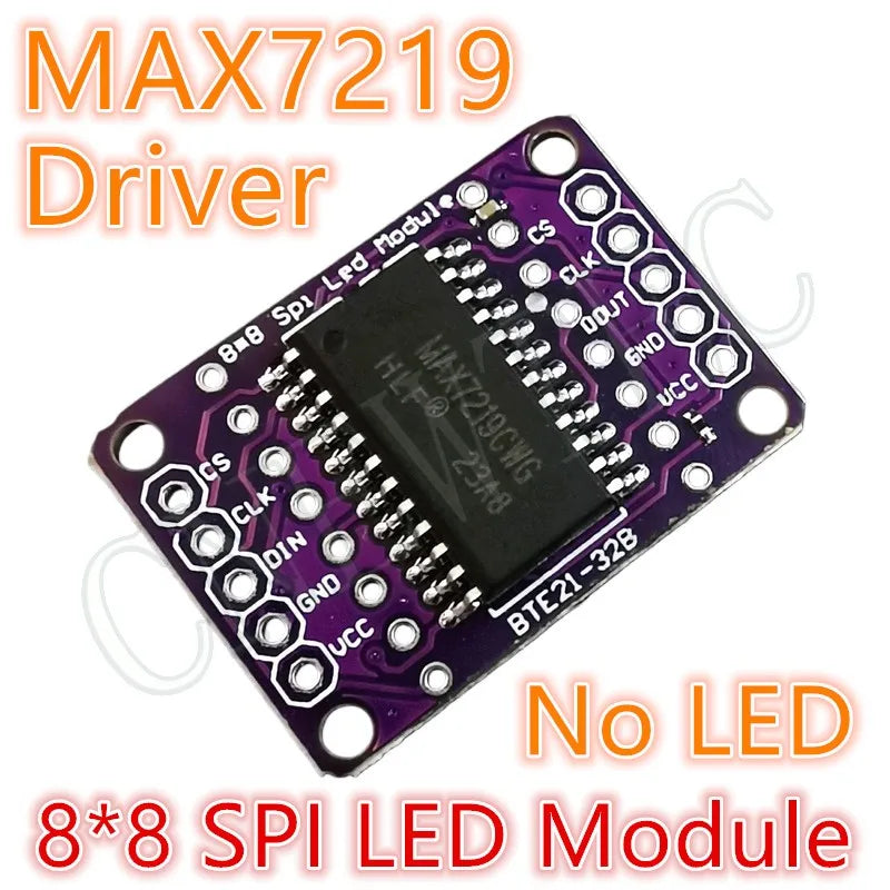 8*8 8*16 8*32 0.7Inch MAX7219 Red/Blue/Green/White Dot Led Matrix MCU Display Control Module 5V Interface Output Input