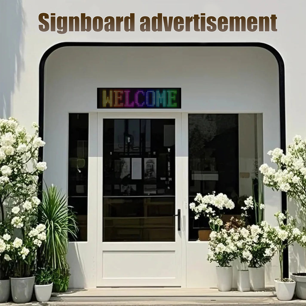 LED Matrix Pixel Panel Light Bluetooth App 12V 24V Control Scrolling Advertising LED Car Sign Animation Programmable For Car Sho