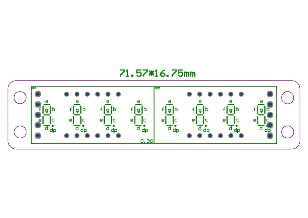 MAX7219 0.36 Inch 8 Bits Digital LED Display 7 Segment Module 5 Color Available for Arduino STM32 STC AVR