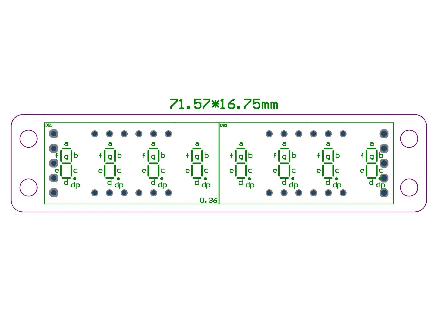 MAX7219 0.36 Inch 8 Bits Digital LED Display 7 Segment Module 5 Color Available for Arduino STM32 STC AVR