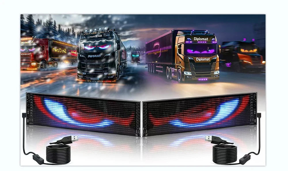LED Matrix Pixel Panel USB 5V App Control DIY Display Animation Scrolling Pattern Graffiti Scrolling Text Commercial Lighting