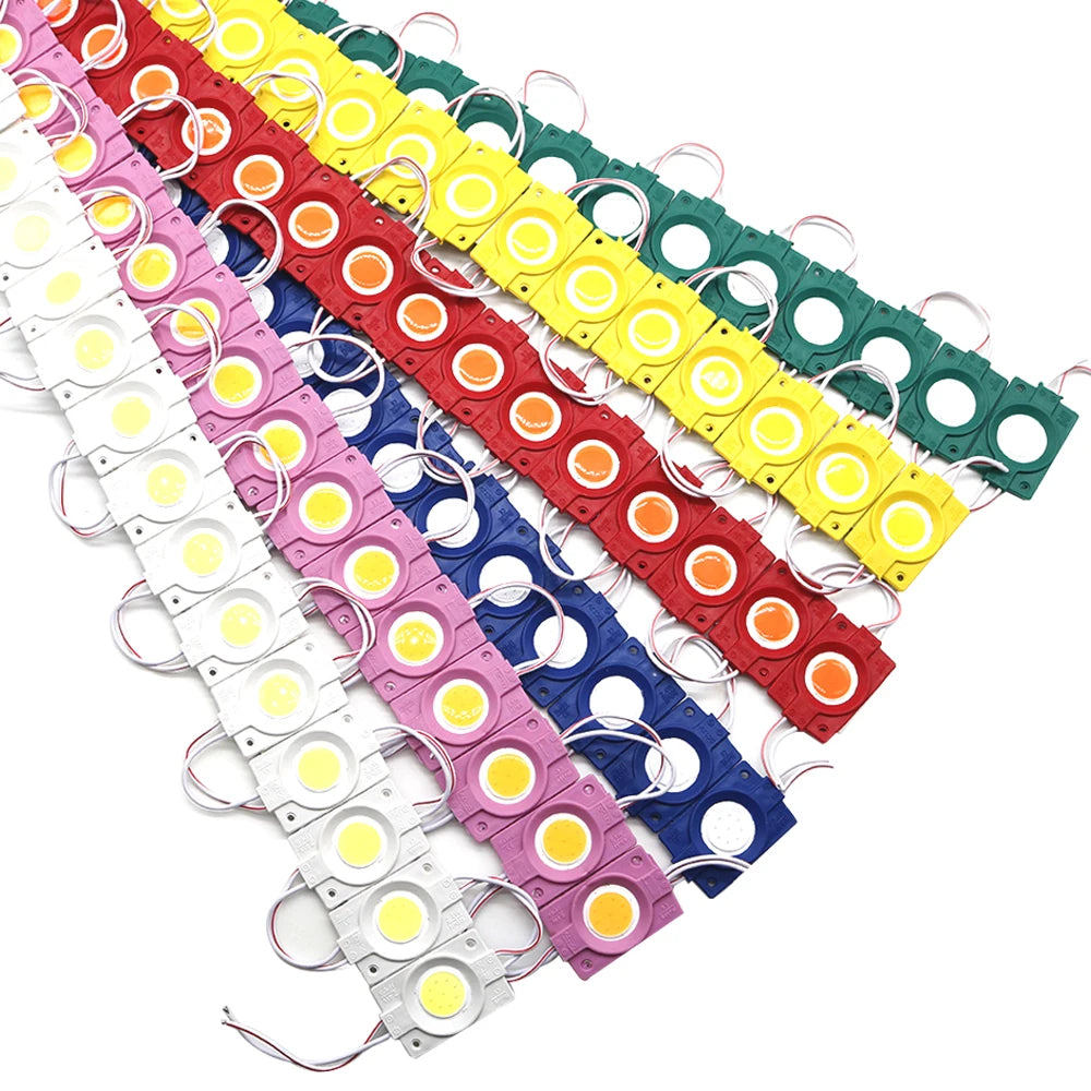 1pcs 12V COB LED Module Waterproof IP65 Shop Banner Advertisement Design Sign Backlight in White Red Green Blue Yellow