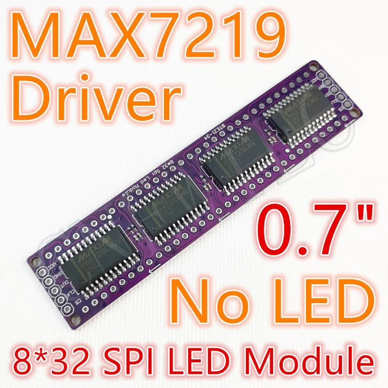 8*8 8*16 8*32 0.7Inch MAX7219 Red/Blue/Green/White Dot Led Matrix MCU Display Control Module 5V Interface Output Input