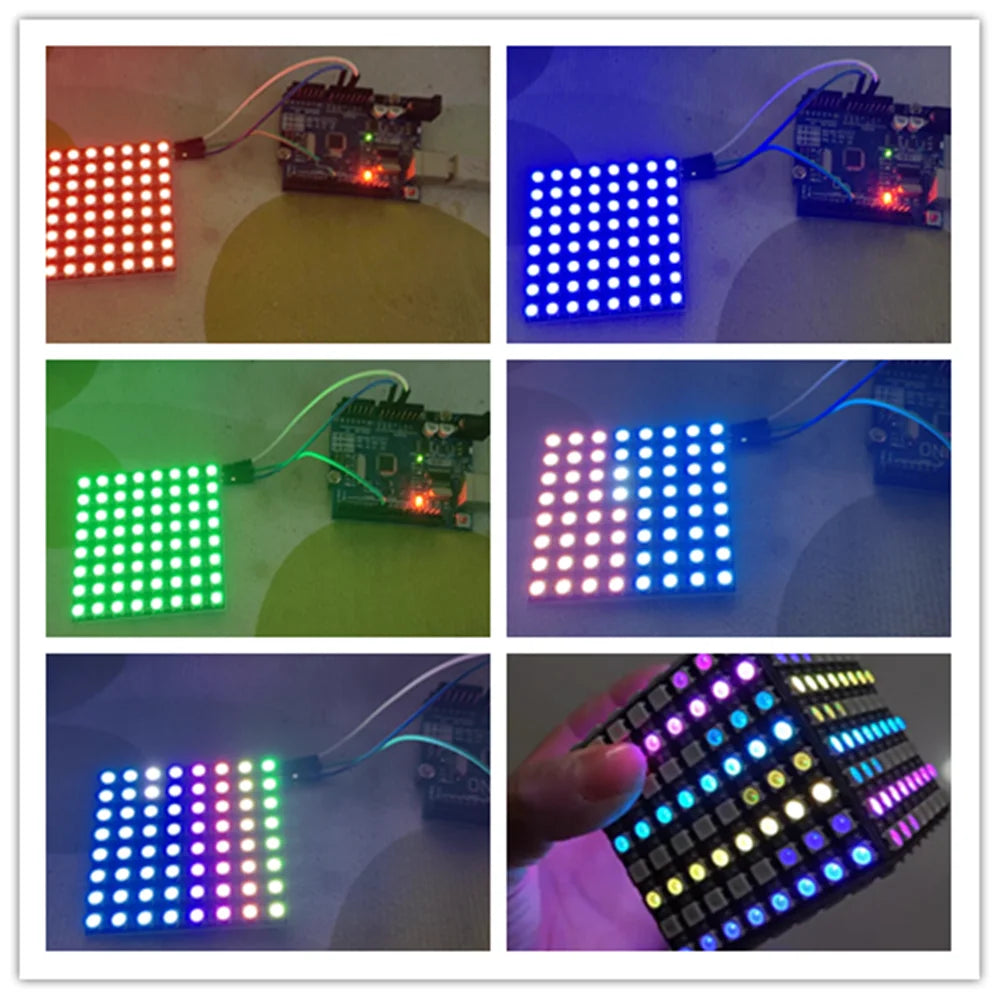 WS2812 LED 5050 RGB 8x8 4 16 25 64 Bit LED Matrix Module for DIYArduino