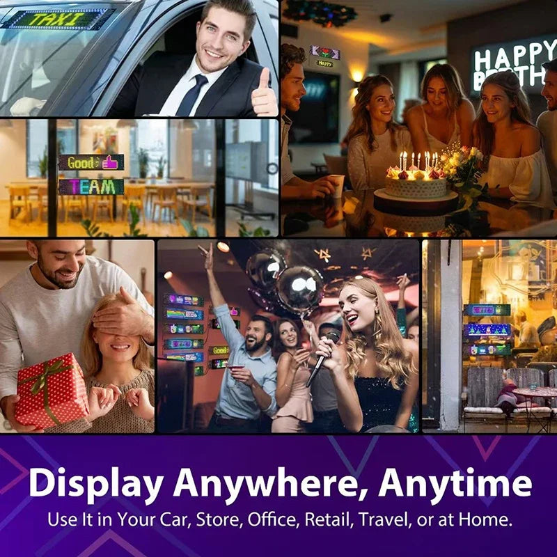 LED Matrix Pixel Panel USB 5V App Control DIY Display Animation Scrolling Pattern Graffiti Scrolling Text Commercial Lighting
