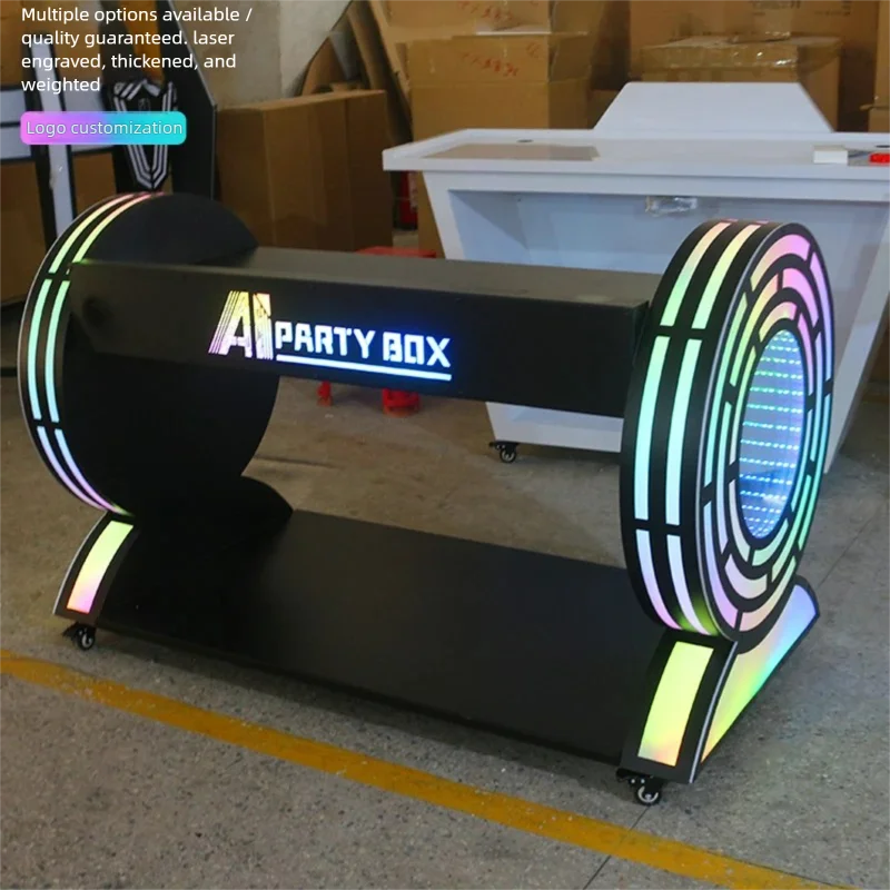 LED DJ Table Rechargeable Luminous Bar Equipment Display Desk Party Nightclub Console Mixing Desk Bar Decor