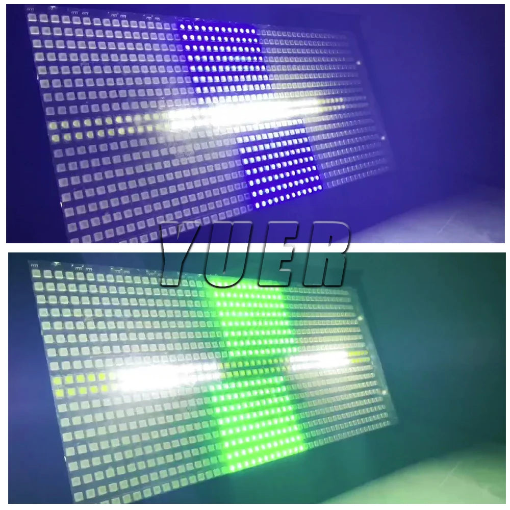 16PCS/Lot 200W LED RGBW 4in1 48+8 Segements Strobe Light White 8000K DMX Super Bright Dj Wash Bar Strobe Stage Lighting Effects