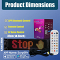LED Matrix Panel Rolling Advertisement LED Sign with AI APP Remote Programmable Logo Light for Car Shops Offices Restaurants