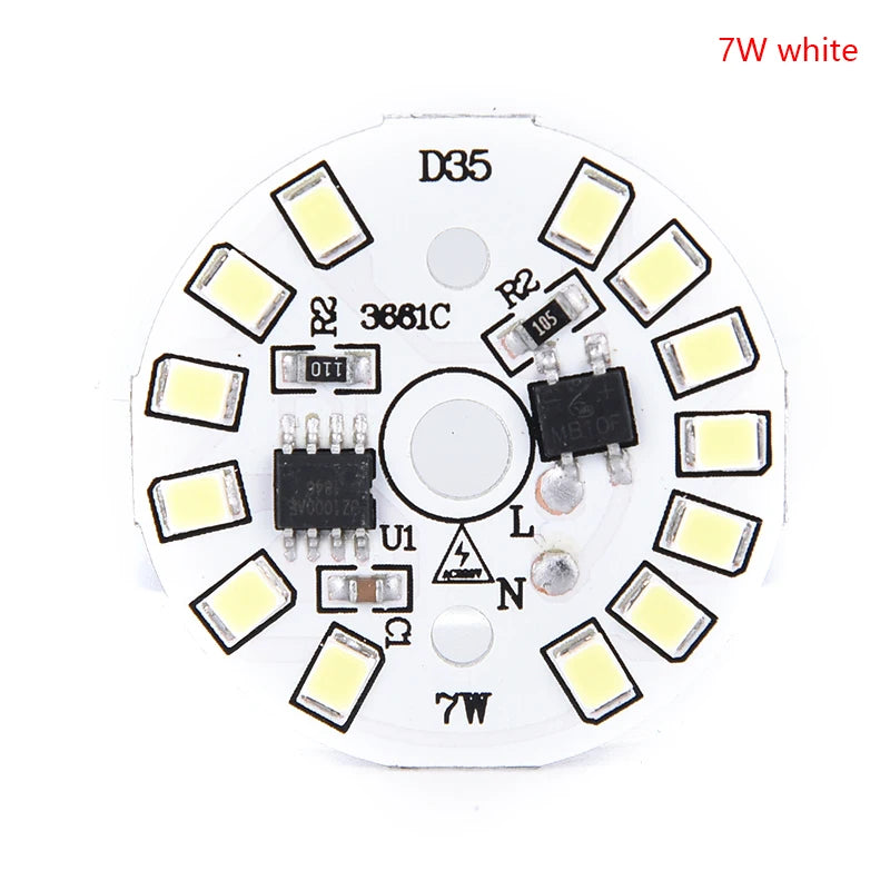 LED Bulb Patch Lamp SMD Plate Circular Module Light Source Plate For Bulb Light