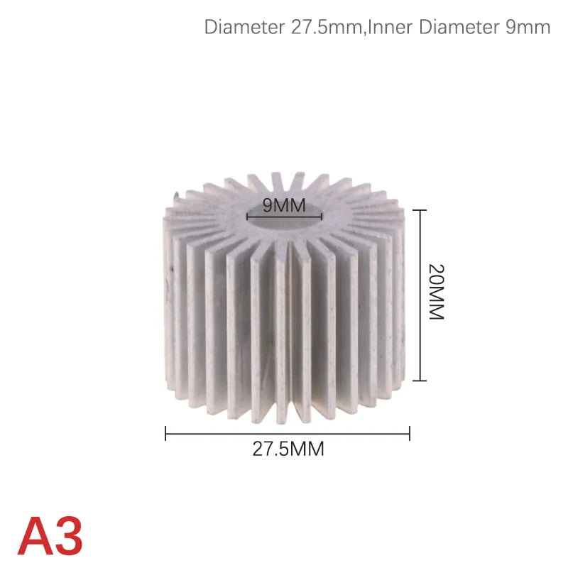 20mm 27.5mm 32mm 40mm 1W 3W Radiator High-power Aluminum Led Radiator Led Light Heatsink