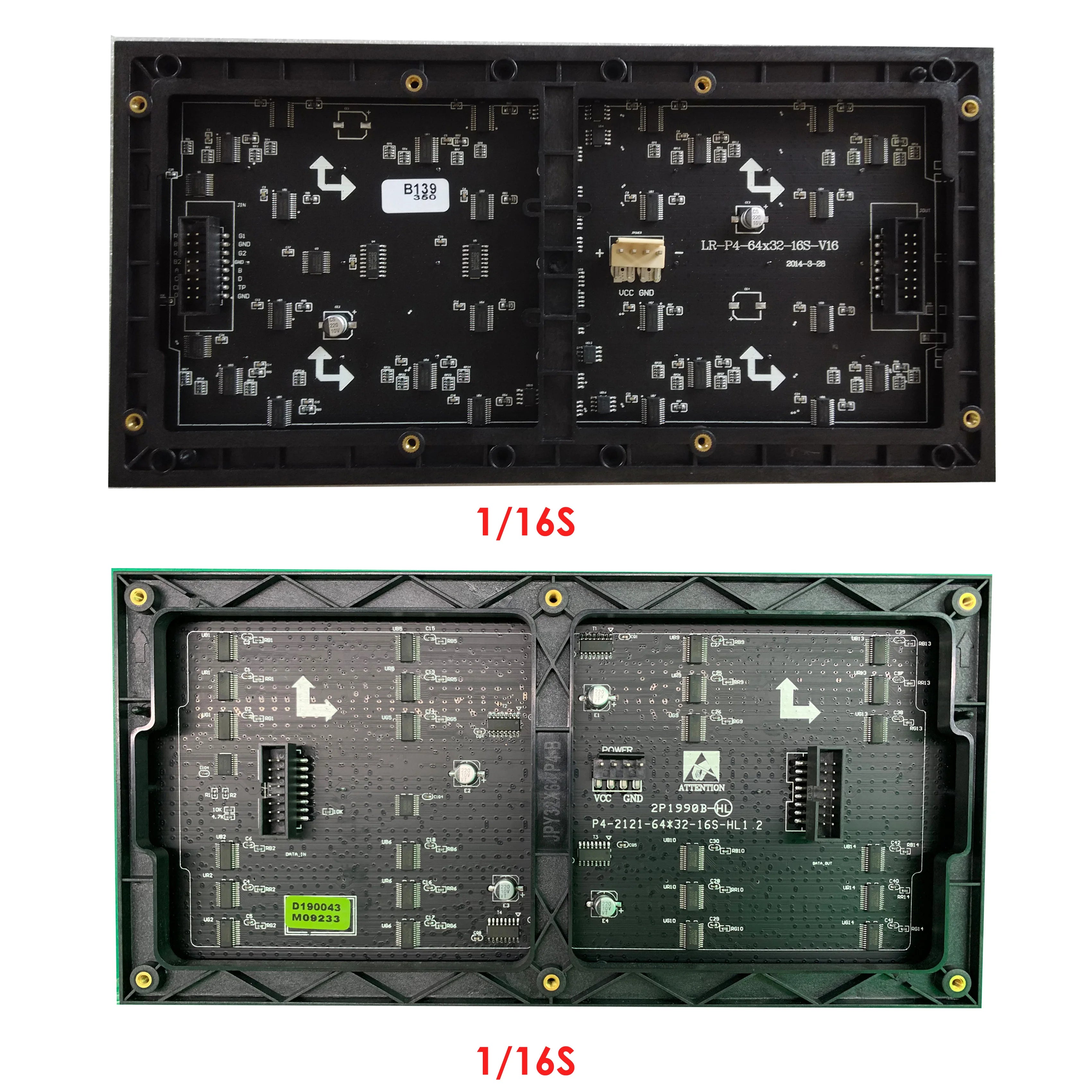 LED Matrix HUB75 1/16S 1/32S SMD2121 SMD2020 Indoor P4 256x128mm 64x32 32x64 led module