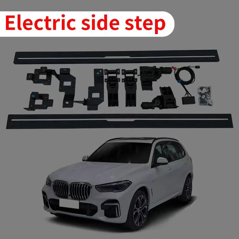 Customized LED LED Light Three Bracket Power Running Boards For LEXUS LX600 Electric Side Foot Step Sports Style Aluminum Alloy
