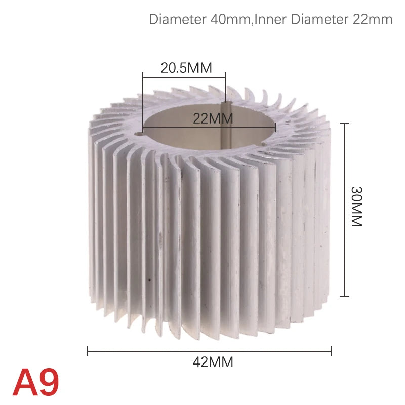 20mm 27.5mm 32mm 40mm 1W 3W Radiator High-power Aluminum Led Radiator Led Light Heatsink