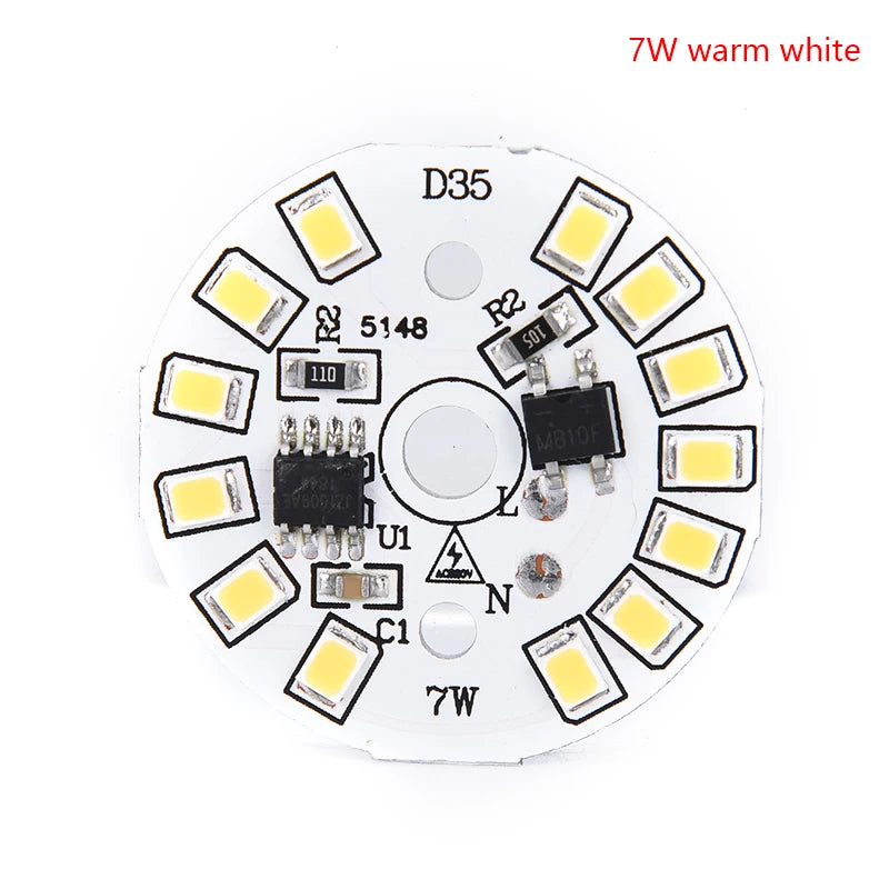 LED Bulb Patch Lamp SMD Plate Circular Module Light Source Plate For Bulb Light