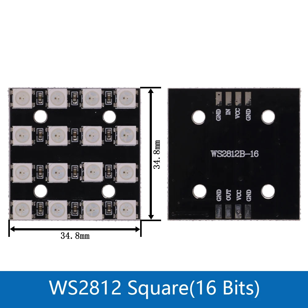 5050 RGB LED Ring 5V 1 3 4 7 8 9 12 16 24Bit 32Bit 64 Bits WS2812 Lamp Light + Integrated Drivers For Arduino Diy  Drivers kit