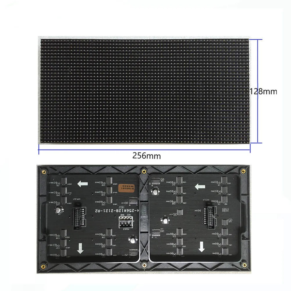 LED Matrix HUB75 1/16S 1/32S SMD2121 SMD2020 Indoor P4 256x128mm 64x32 32x64 led module