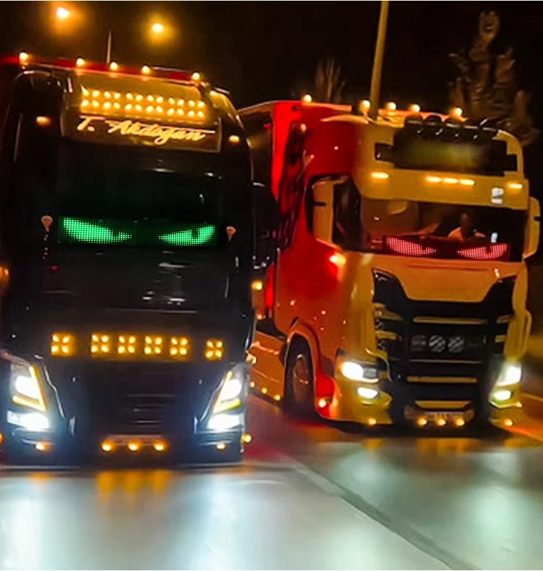 LED DIY Matrix Pixel Panel Led Display APP Control Truck Custom Text Pattern Lighting Flexible Screen Music Mode Devil Eye Light