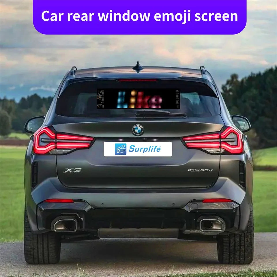 LED Matrix Panel AI Voice Function Devil's Eye Flexible Screen App Control DIY Programmable Lighting for Car Decor Accessories