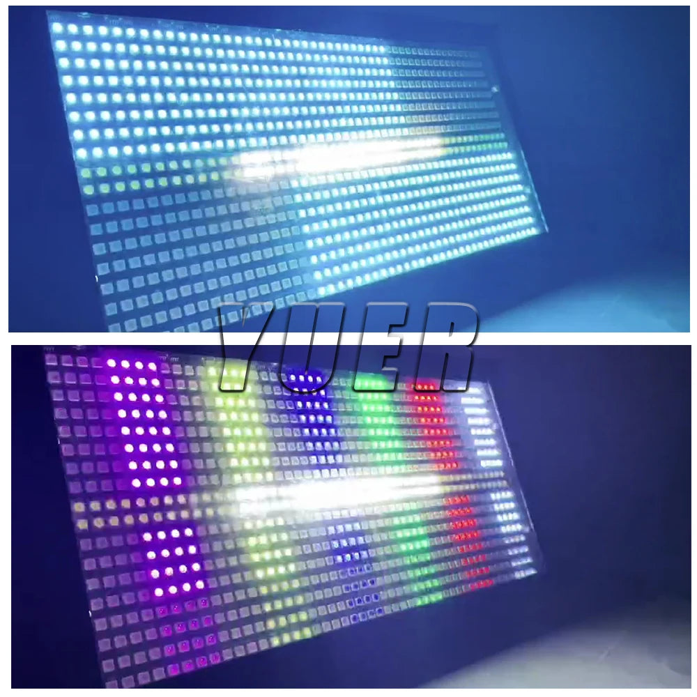 16PCS/Lot 200W LED RGBW 4in1 48+8 Segements Strobe Light White 8000K DMX Super Bright Dj Wash Bar Strobe Stage Lighting Effects