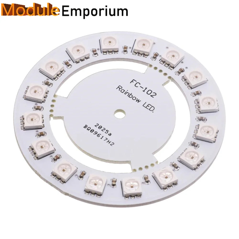 5050 RGB LED Ring 5V 1 3 4 7 8 9 12 16 24Bit 32Bit 64 Bits WS2812 Lamp Light + Integrated Drivers For Arduino Diy  Drivers kit