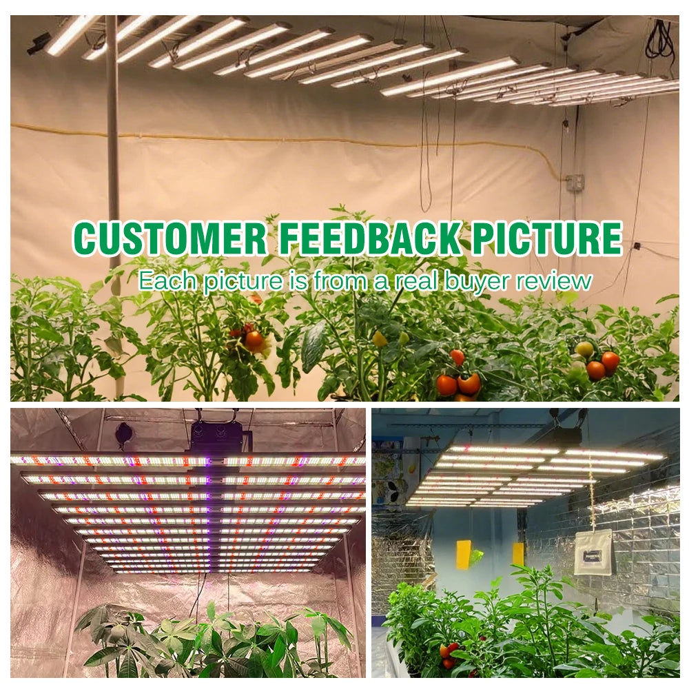 Full Spectrum 1060W AC100-277V IP65 Waterproof Dimmable & LED Chip SMD281B Easy Installation LED Grow Light