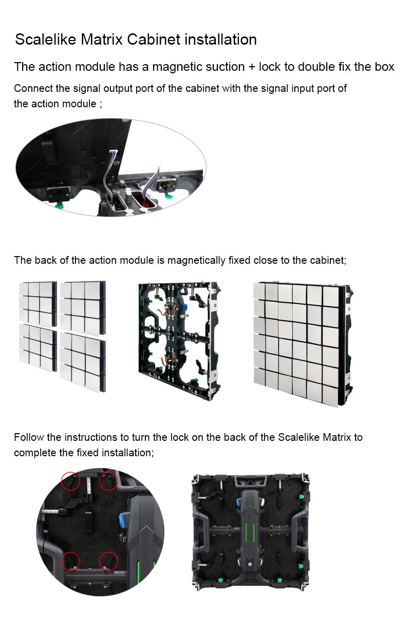 Mechanical Matrix Led Wall Interactive RGB Screen Scalelike Led Display Stage Light for Show/ Art Exhibition