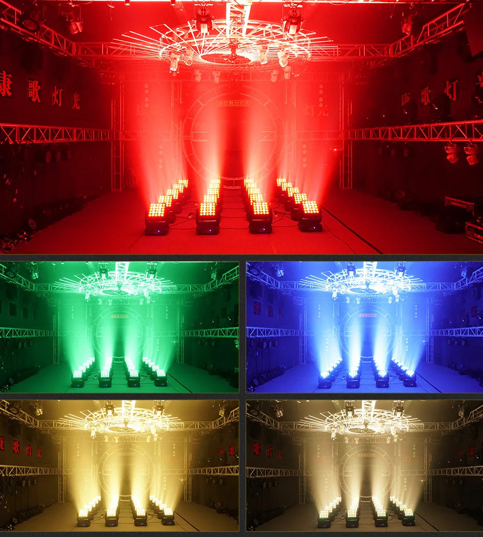 RGBW 4in1 Led Matrix Beam Moving Head Light 12w*25pcs RBG Moving Head Led Moving Head Wash Beam For Stage DJ Party Lights