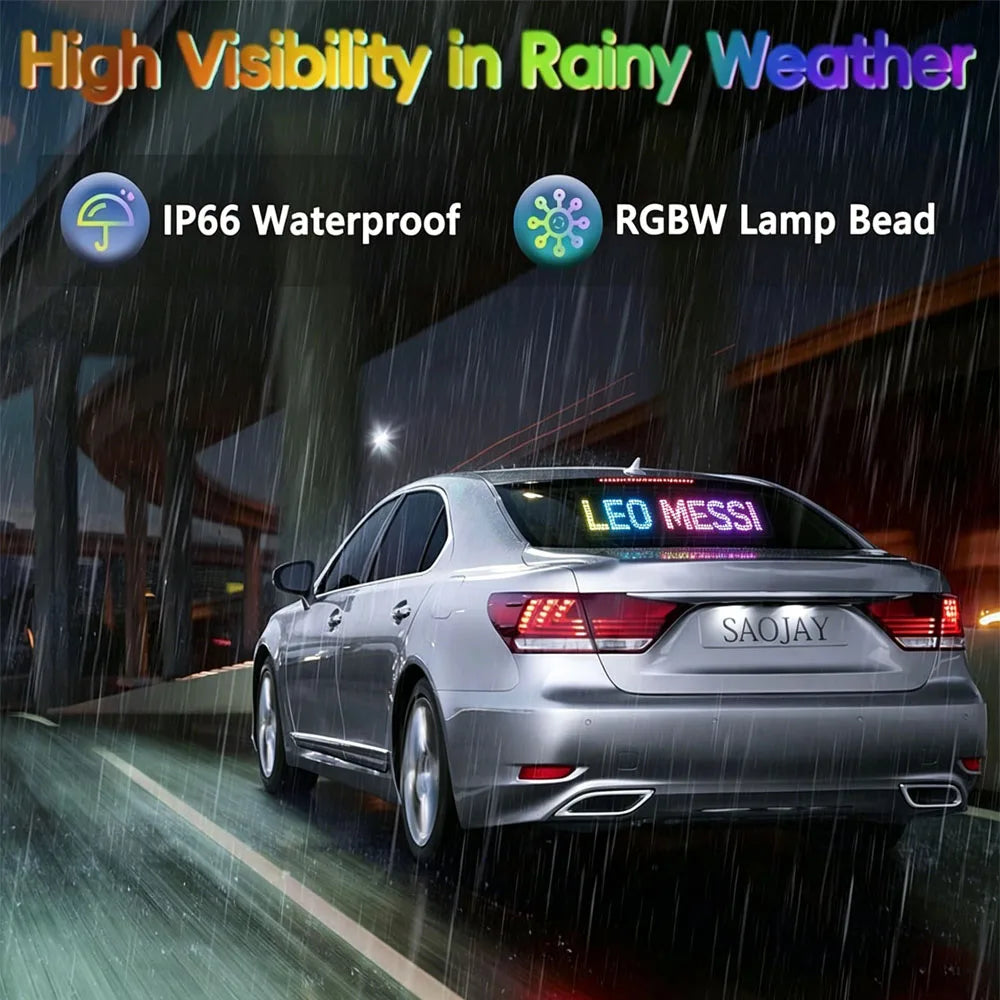 LED DIY Matrix Pixel Panel Led Display Truck Eye Car Sign Animation Bluetooth App Control Programmable Flexible Screen
