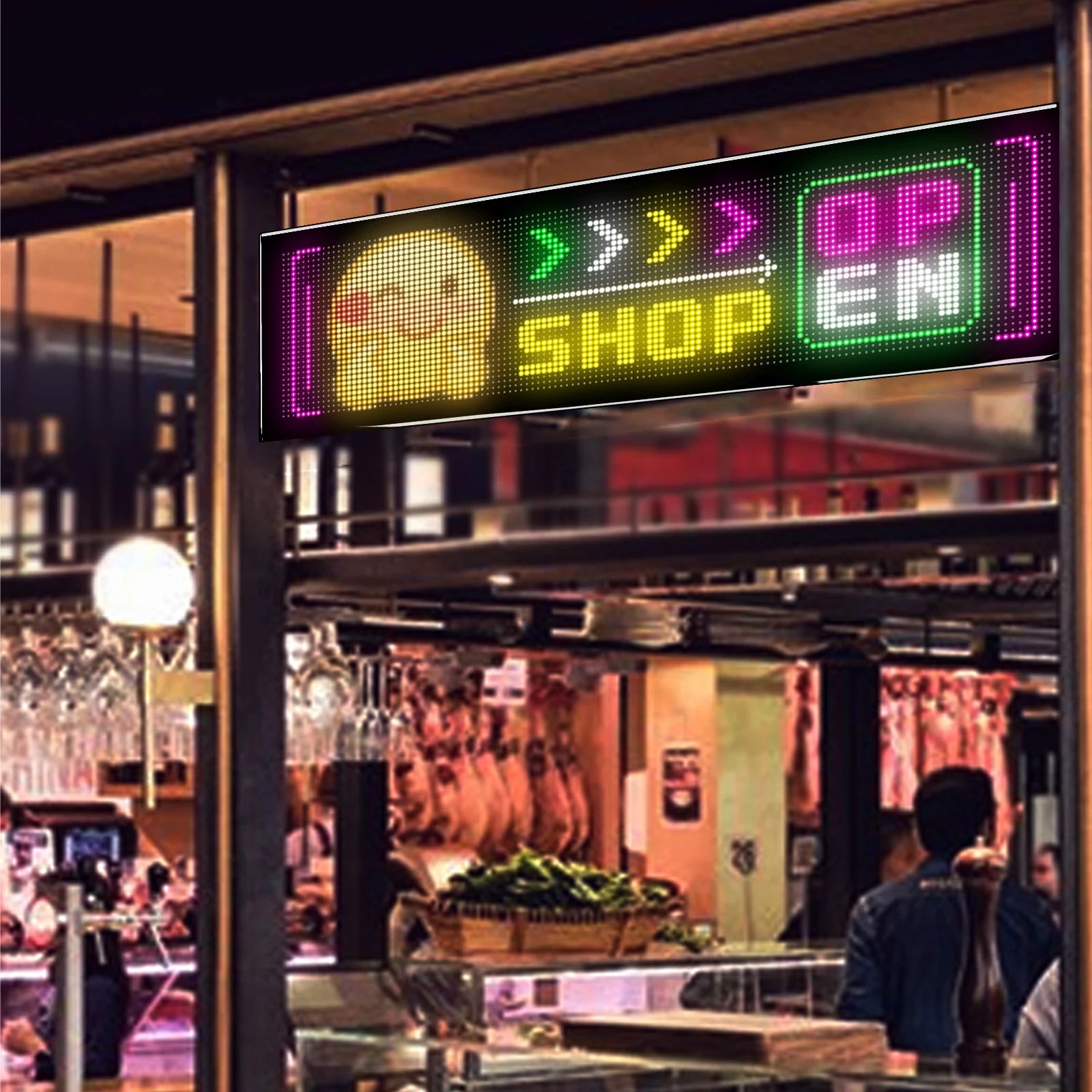 Programmable LED Matrix Panel Light Flexible Screen Display Animation Message Scrolling Car Sign APP Control For Shop Bar Party