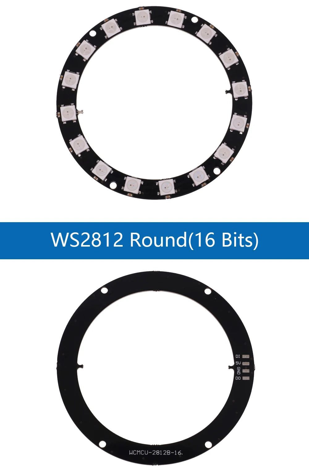 5050 RGB LED Ring 5V 1 3 4 7 8 9 12 16 24Bit 32Bit 64 Bits WS2812 Lamp Light + Integrated Drivers For Arduino Diy  Drivers kit