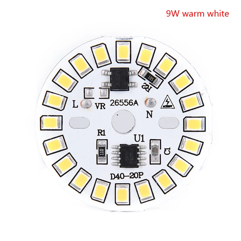 LED Bulb Patch Lamp SMD Plate Circular Module Light Source Plate For Bulb Light