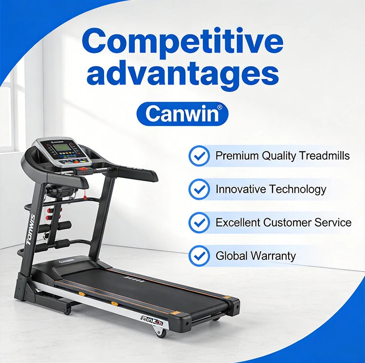 Commercial Treadmill With LED Display For Home And Gym Use