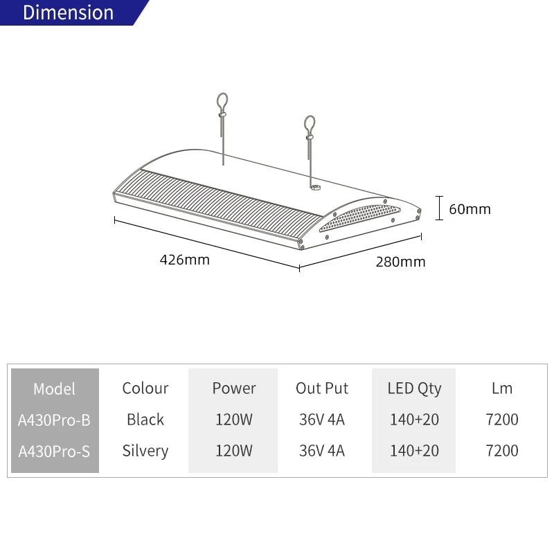 Black Led Aquarium Light For Freshwater Aquarium APP Control ADA Style RGB Solar Led Aquarium Light