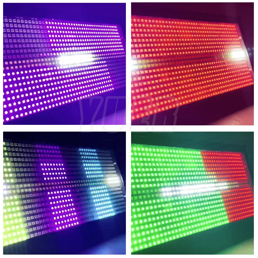 16PCS/Lot 200W LED RGBW 4in1 48+8 Segements Strobe Light White 8000K DMX Super Bright Dj Wash Bar Strobe Stage Lighting Effects