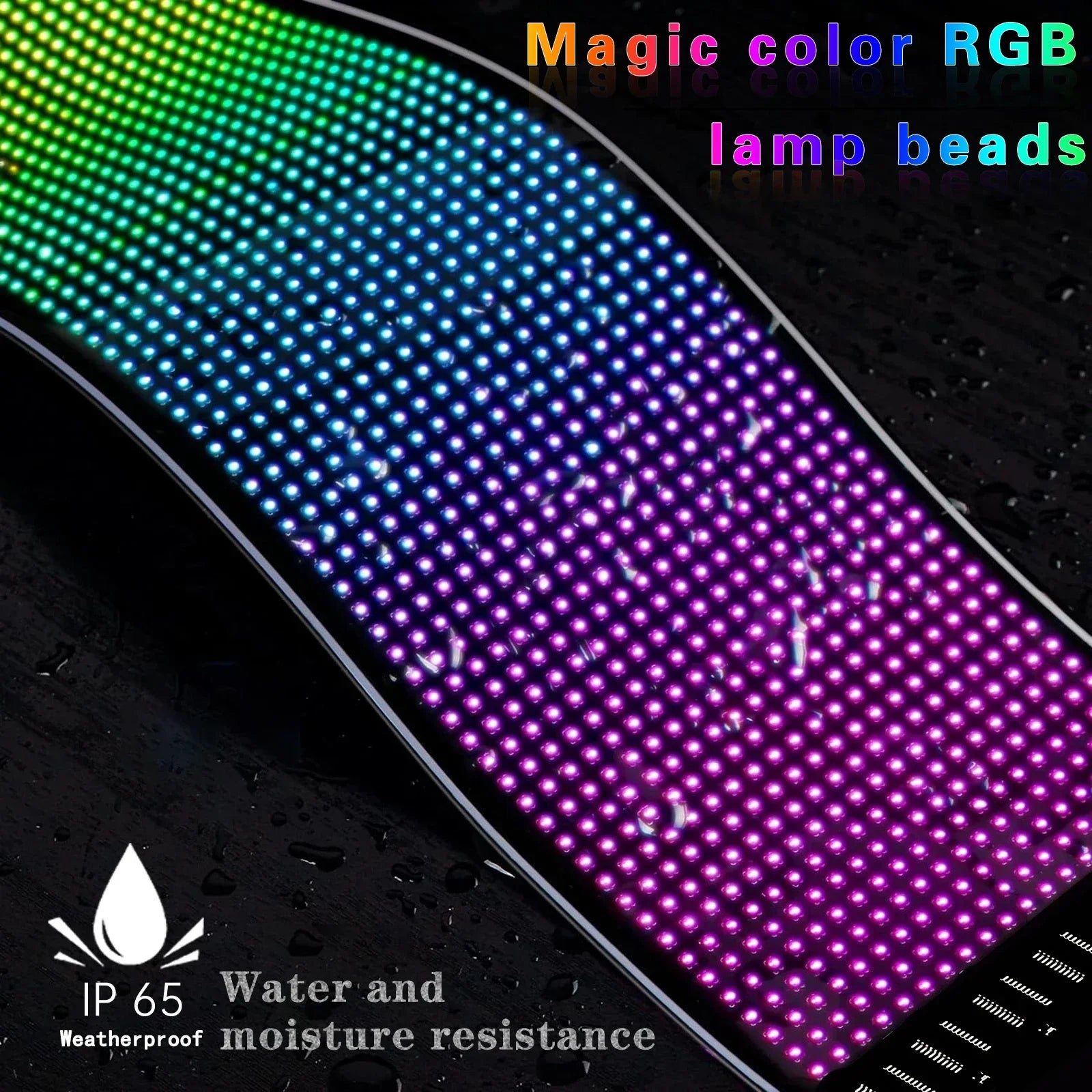 NEW Car Led Matrix Pixel Panel Multilingual USB 5V P65 Waterproof App Programmable Flexible Screen Display for Truck Devil's Eye