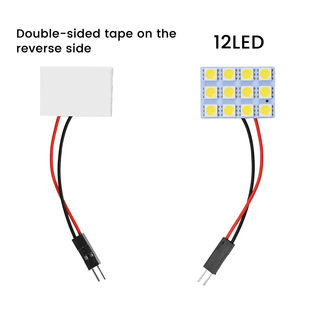 DC12V 5050 LED Reading Bulb LED Panel Dome Light for Car Interior Light Trunk Light Reading Light Side Door Light Step Light