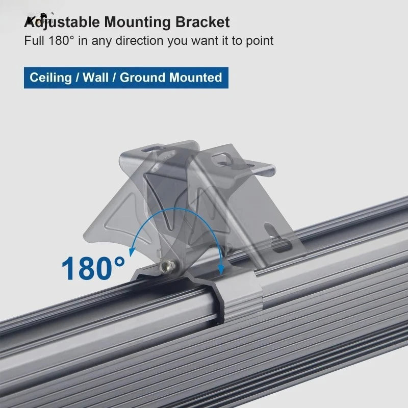 144W 40'' Linear RGBW 5000K Daylight LED Flood Wall Washer Light for Outdoor Landscape Garden Office Remote Aluminum