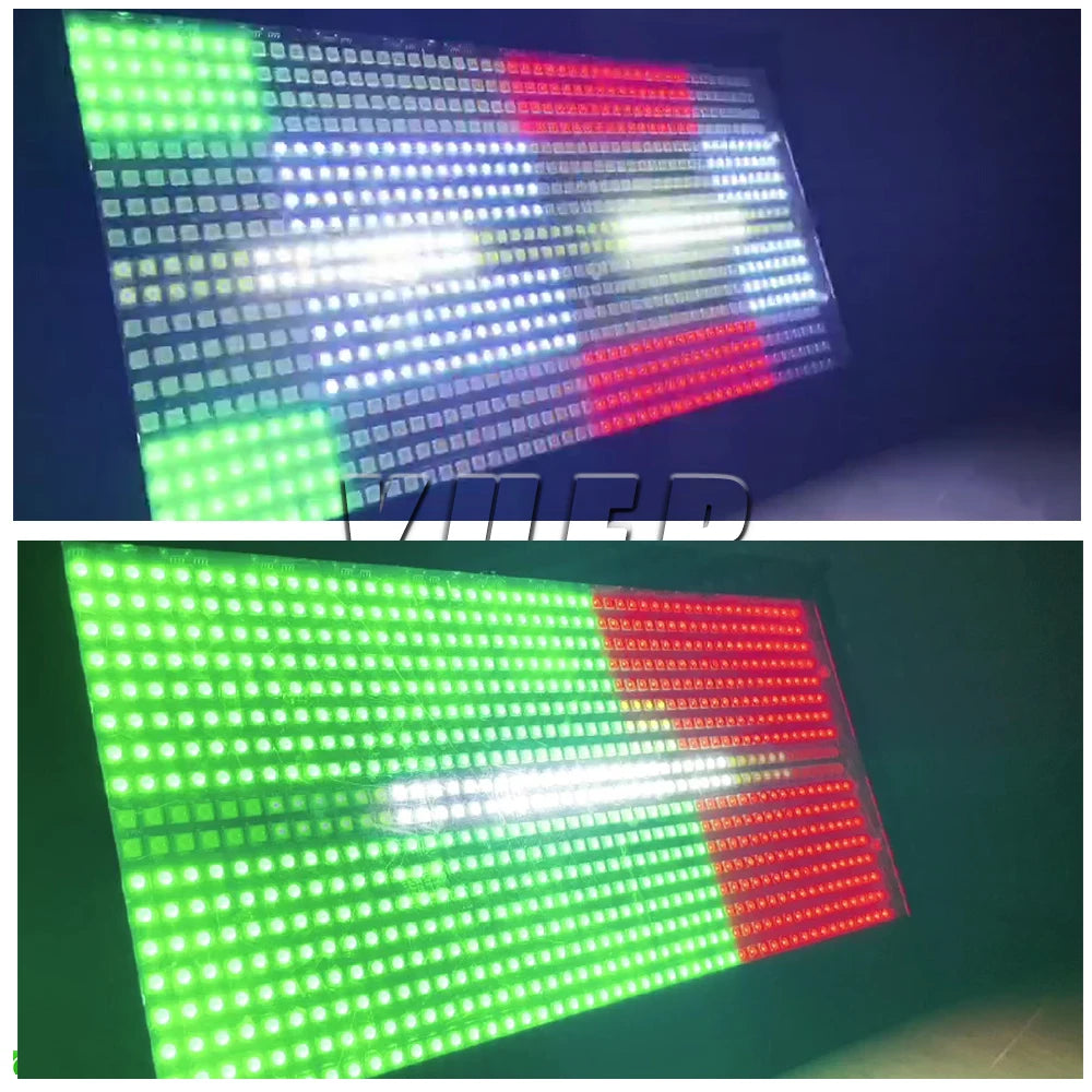 16PCS/Lot 200W LED RGBW 4in1 48+8 Segements Strobe Light White 8000K DMX Super Bright Dj Wash Bar Strobe Stage Lighting Effects