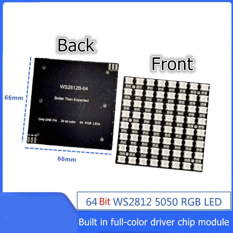 WS2812 LED 5050 RGB 8x8 4 16 25 64 Bit LED Matrix Module for DIYArduino