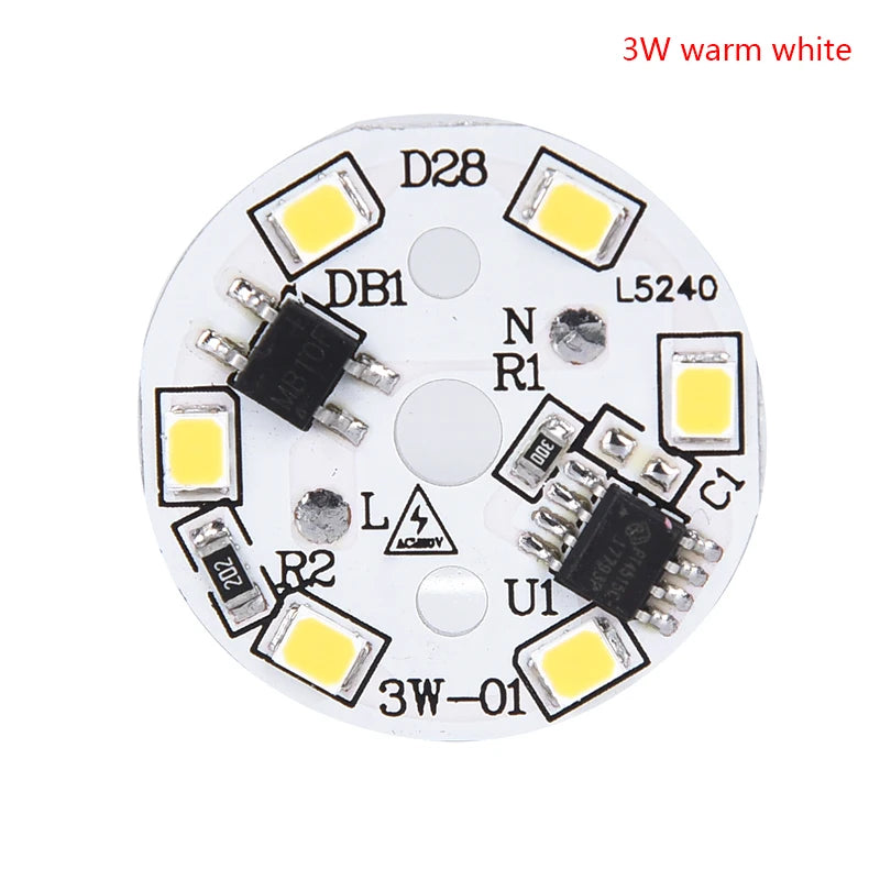 LED Bulb Patch Lamp SMD Plate Circular Module Light Source Plate For Bulb Light