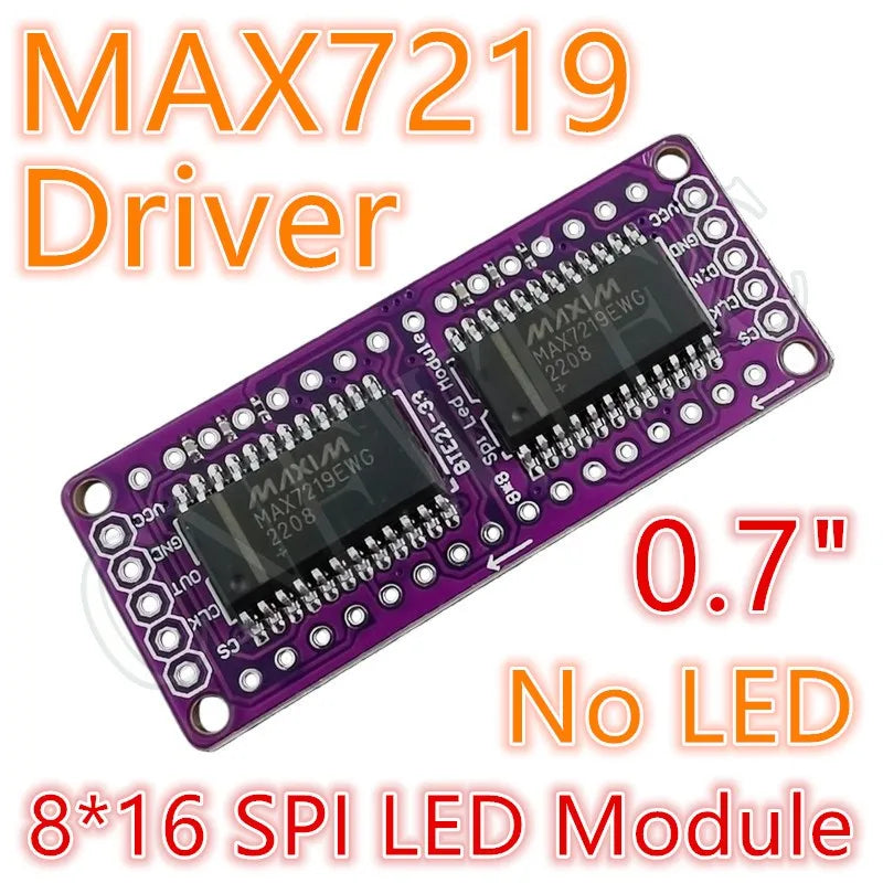 8*8 8*16 8*32 0.7Inch MAX7219 Red/Blue/Green/White Dot Led Matrix MCU Display Control Module 5V Interface Output Input