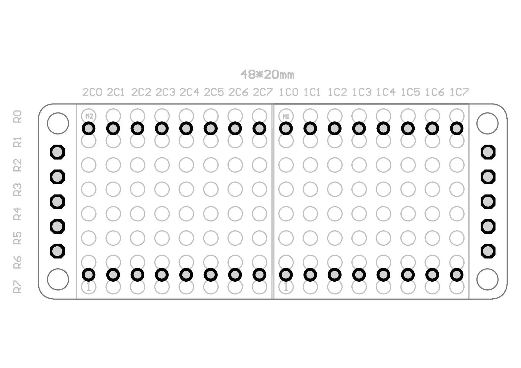 8*8 8*16 8*32 0.7Inch MAX7219 Red/Blue/Green/White Dot Led Matrix MCU Display Control Module 5V Interface Output Input